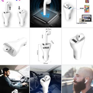 Car Charger with Bluetooth Earphone_HKTDC