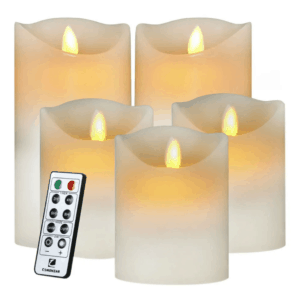 Flameless Candles LED Candles Realistic Moving Set of 5_HKTDC