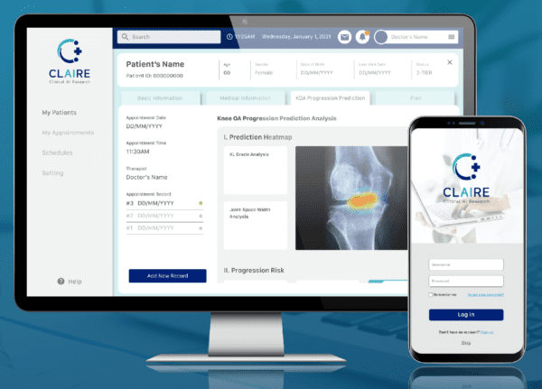 AI-based knee osteoarthritis management system