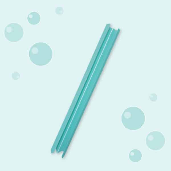 One Bubble Straw in mint green by Green One Lab