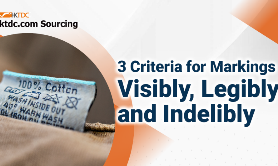 Visibly, Legibly and Indelibly – 3 Criteria for Markings