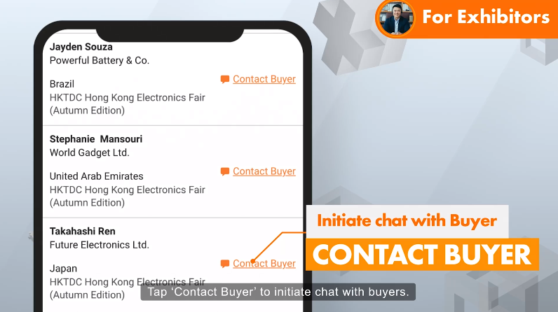 8. Initiate chats with potential buyers.