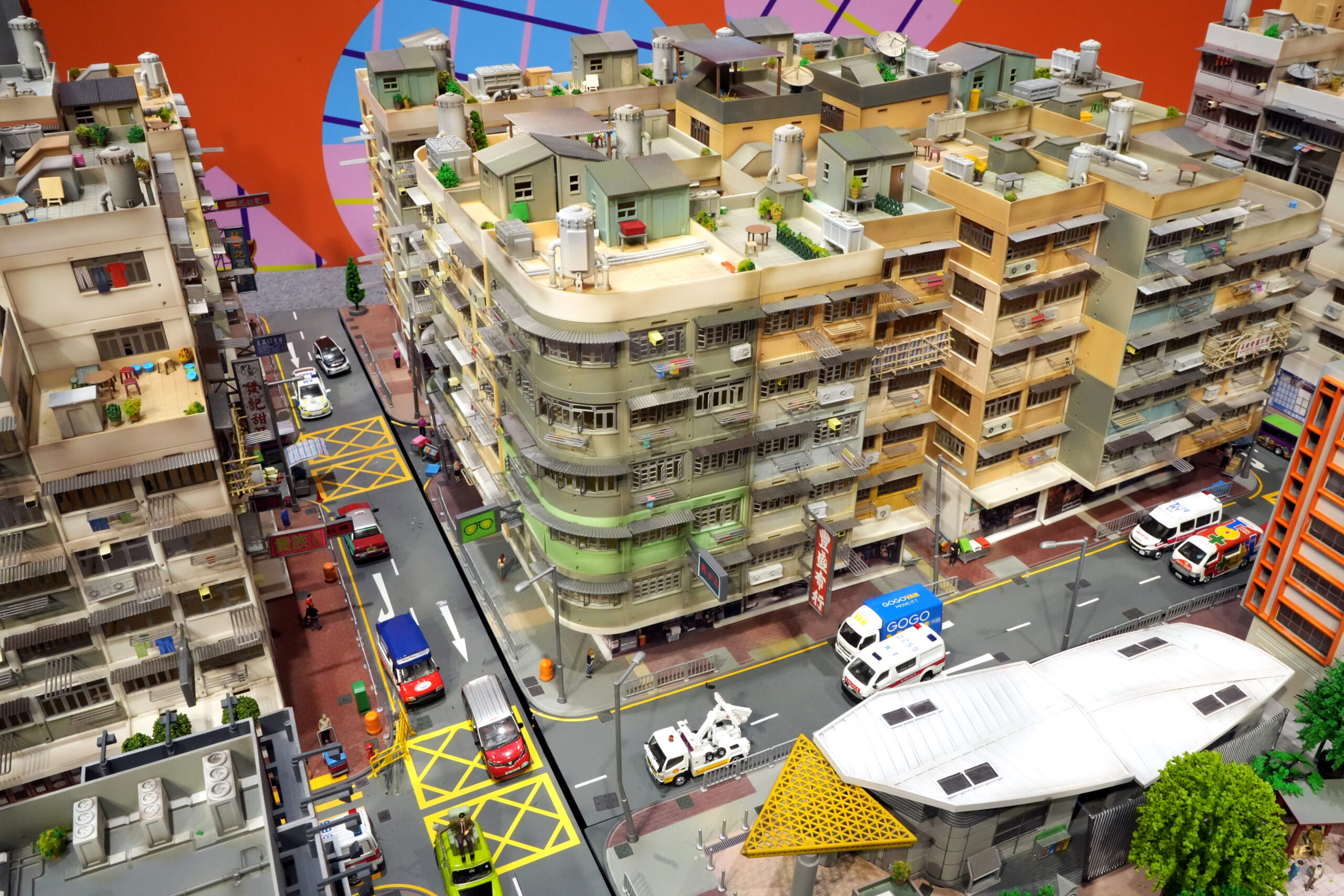Miniature model that illustrated Hong Kong’s old community.