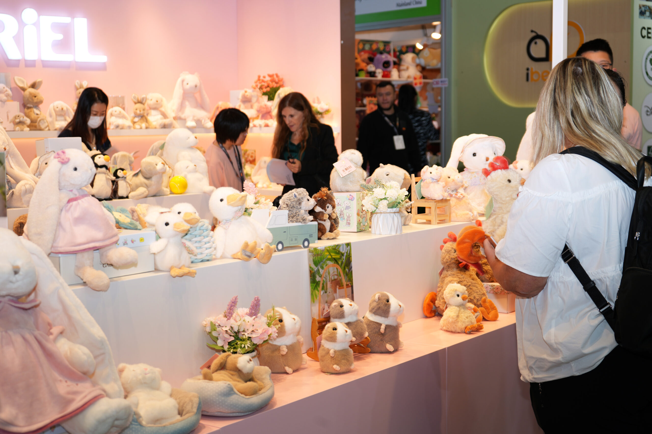 A display of lovely animal dolls!