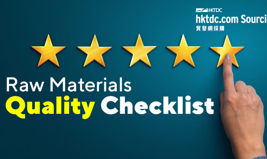 Incoming Materials: How to Ensure Good Quality?